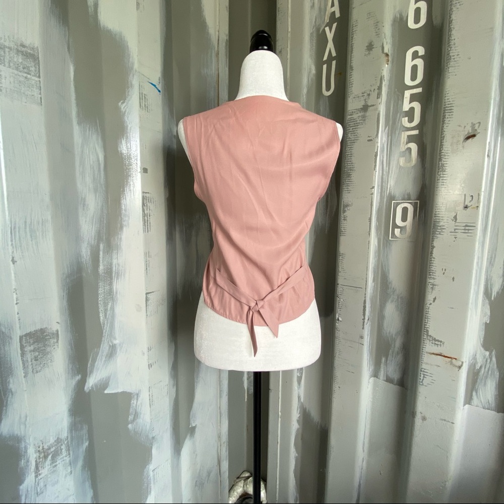 VTG Tribal Vintage Dusky Pink Embroidered Vest & Pants - Picture 13 of 14